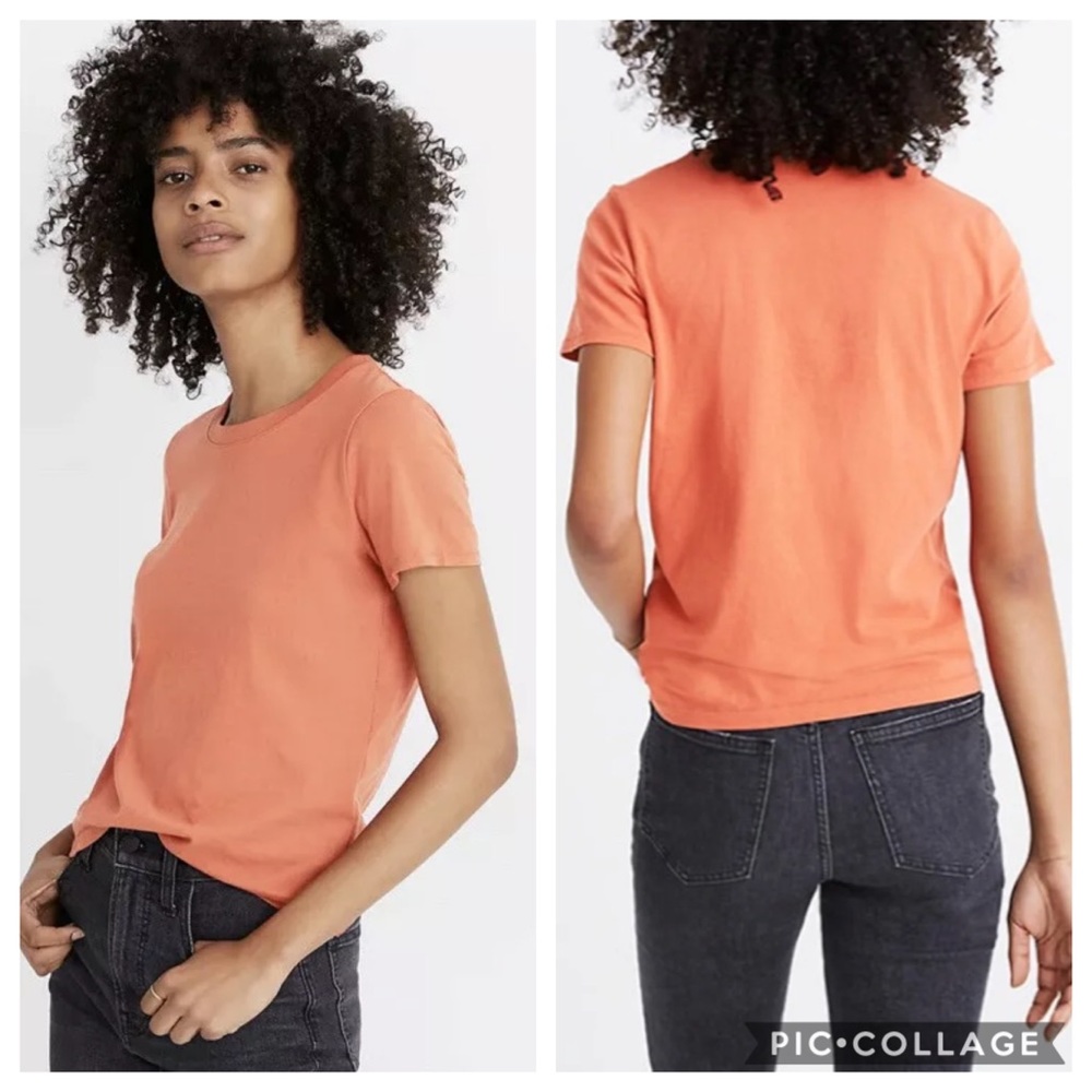 NOWT Madewell Peach Northside Vintage Tee in
